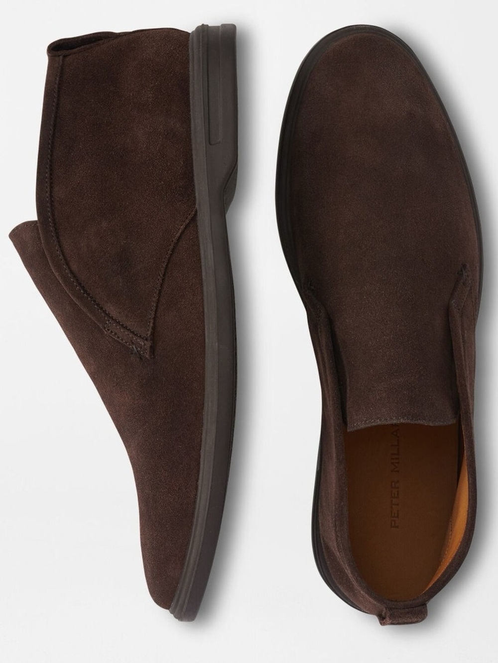Peter Millar Peter Millar Excursionist Slip-On Chukka Suede Espresso Boots sz 12